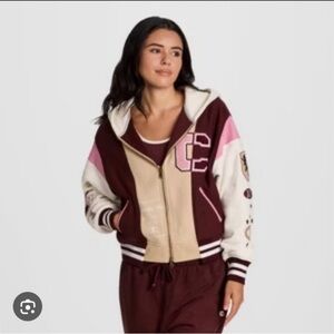 NWOT Women's Multicolor Varsity Jacket by Champion size S